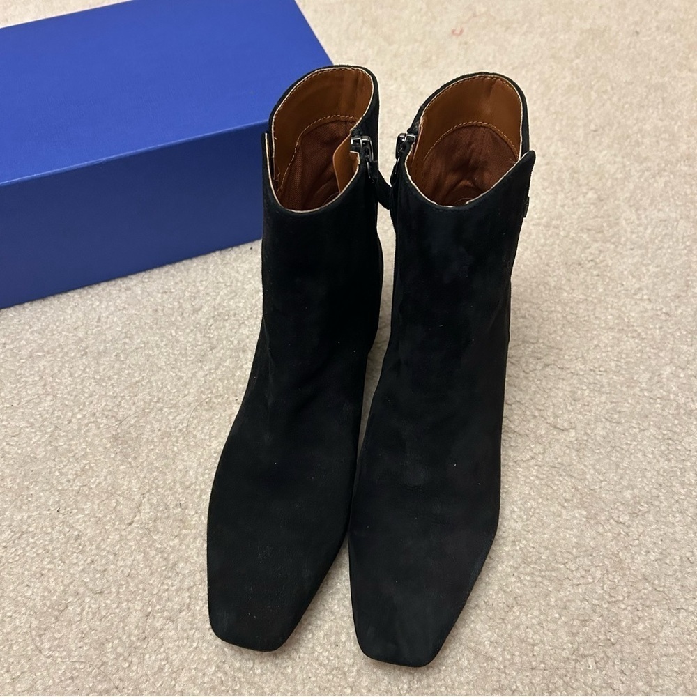 Franco Sarto Luella Bootie in Black Suede Size 6.5M - Picture 6 of 11